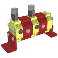 Hydraulic Gear Flow Divider - Gr. 0 / 0.16 – 2.28 cm3/rev